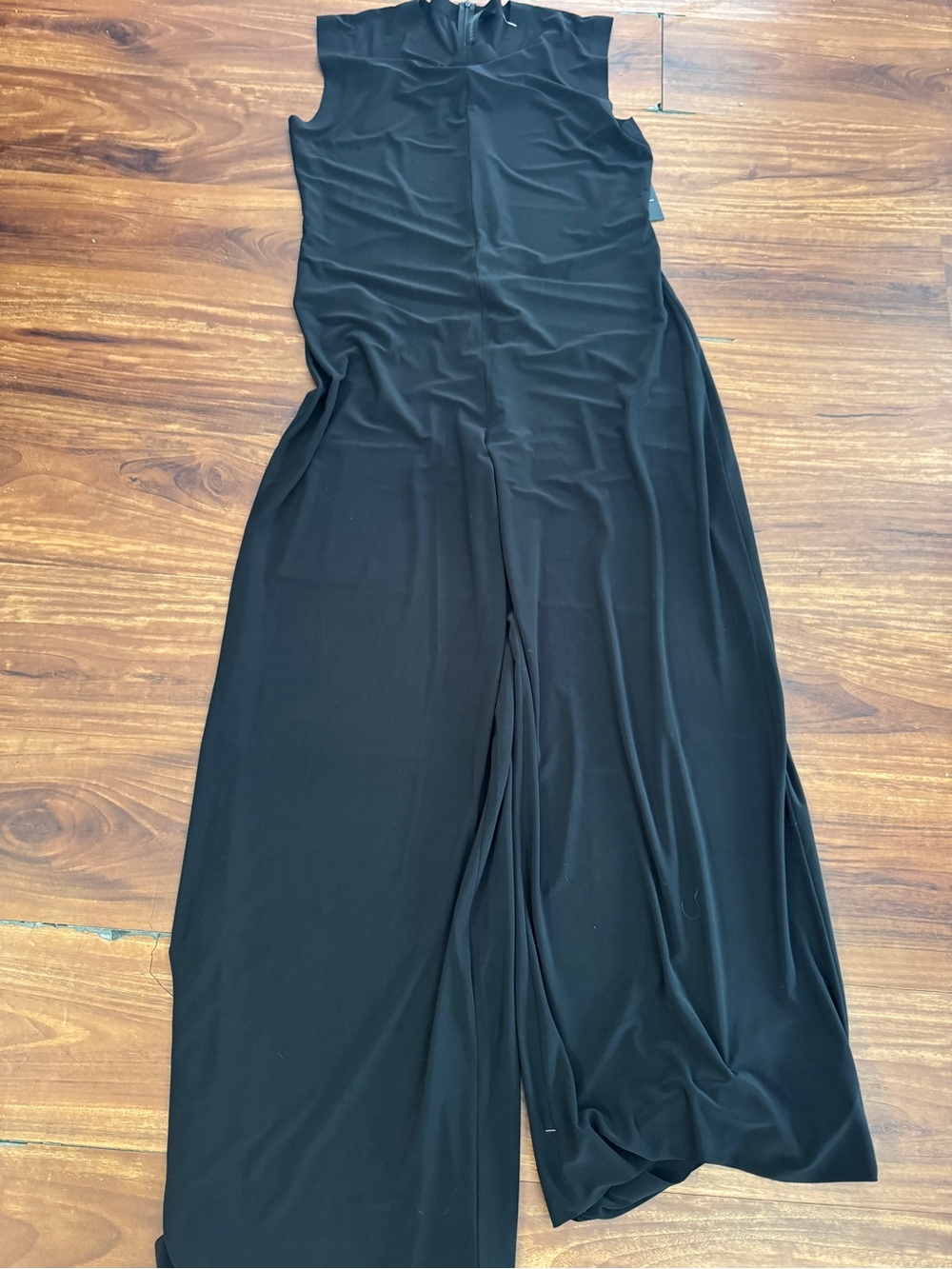 Norma Kamali Black Sleeveless Fitted Jumpsuit - Picture 5 of 6